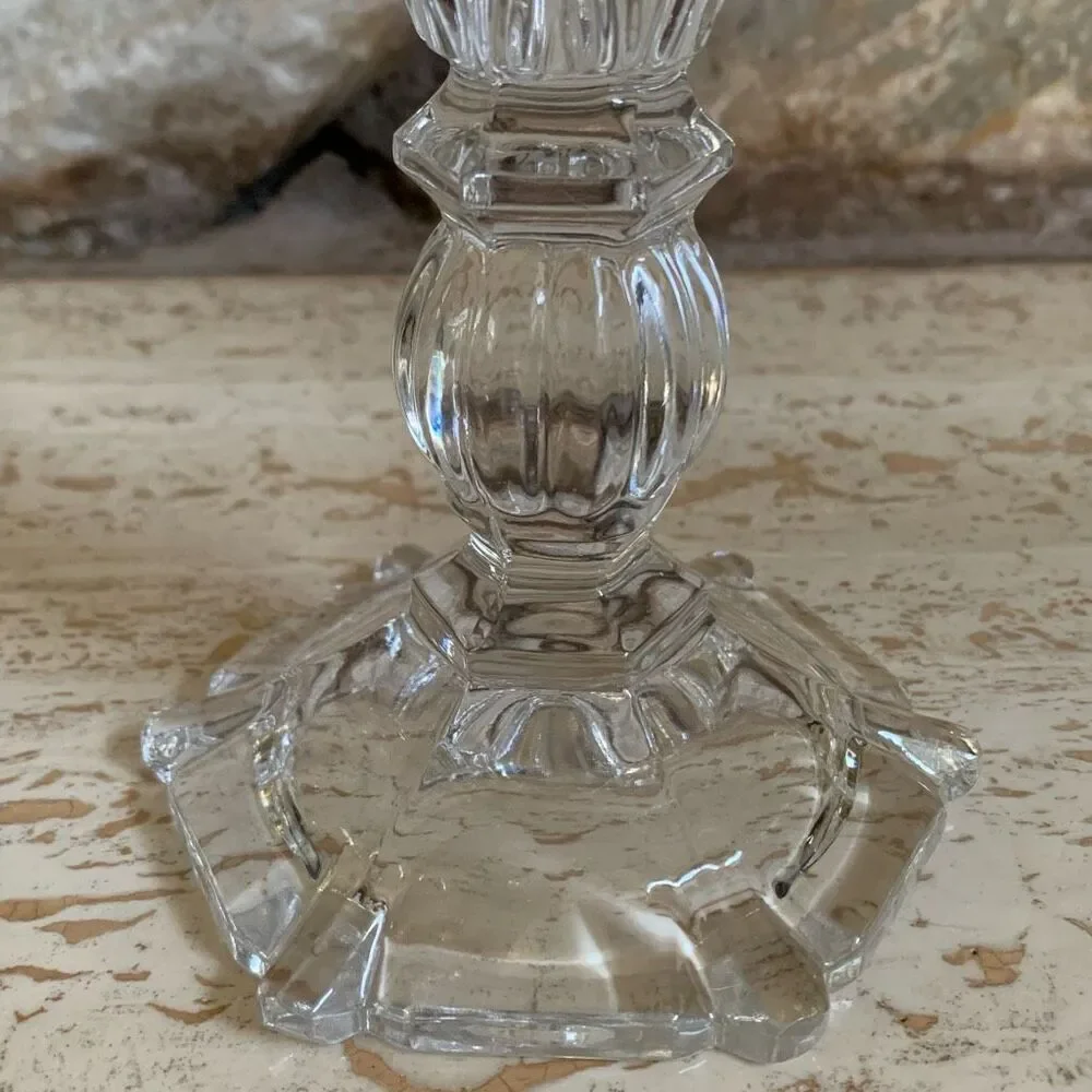 Vintage Fifth Avenue Naples crystal candle stick holder